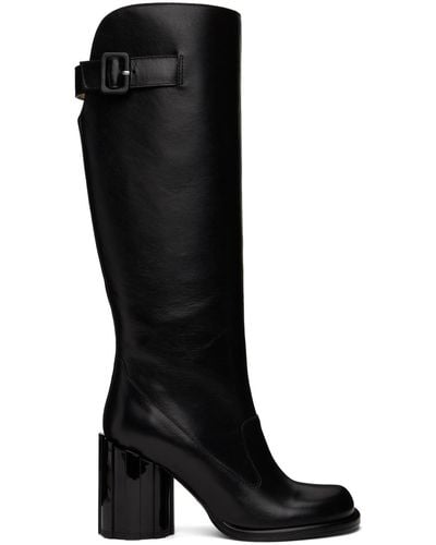 Ami Paris Anatomical Toe Buckled Boots - Black
