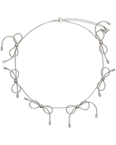 Marland Backus Bow Necklace - Metallic