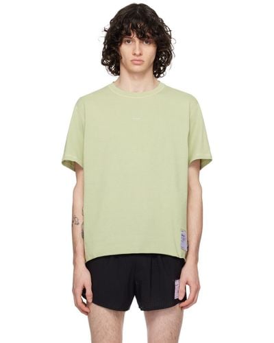 Satisfy T-shirt d'escalade vert - Multicolore