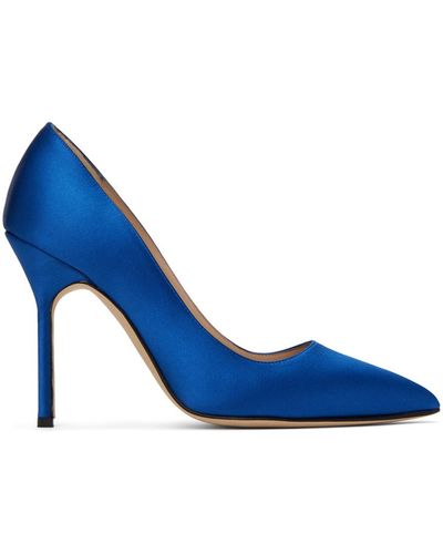 Manolo Blahnik Blue Bb Court Shoes