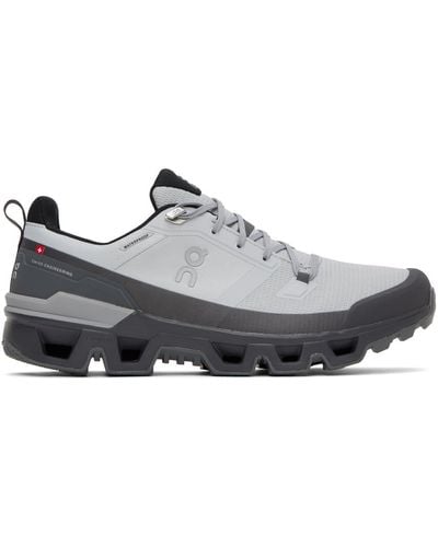 On Shoes Grey Cloudwander Waterproof Trainers - Black