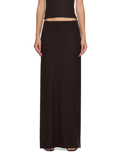 Leset Lauren Maxi Skirt - Black