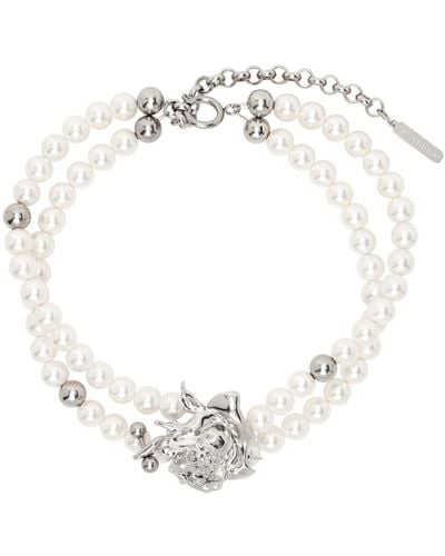 Justine Clenquet Betsy Choker - White
