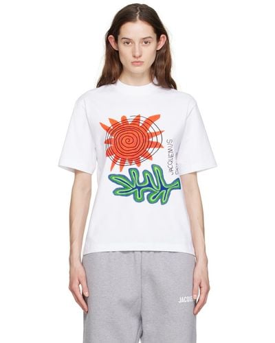 Jacquemus ホワイト Le T-shirt Soalheiro Tシャツ - レッド