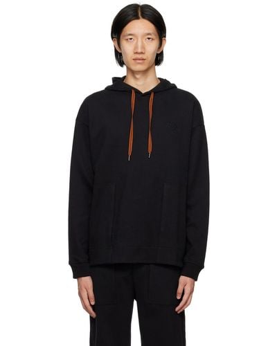 Zegna Pull à capuche noir