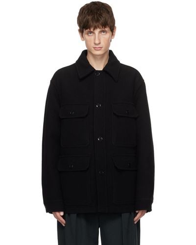 Lemaire Black Double-faced Jacket