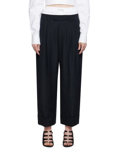 Alexander Wang Black Layered Trousers