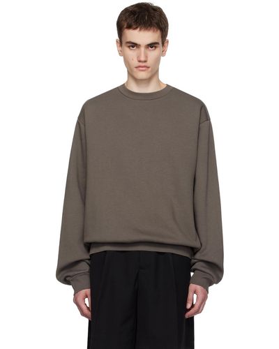 Acne Studios Gray Flag Sweatshirt - Black