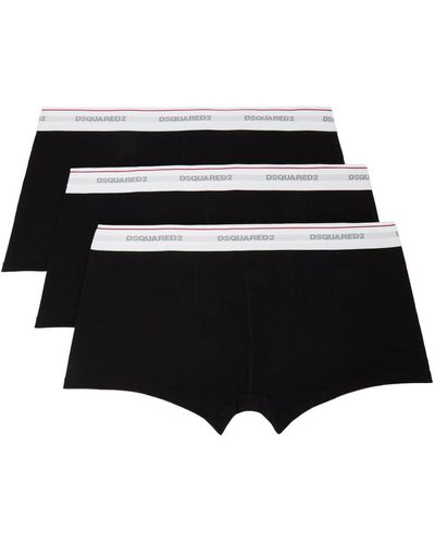 DSquared² Three-pack Black Boxer Briefs