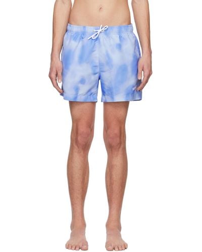 HUGO Printed Swim Shorts - Blue