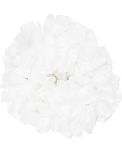Maryam Nassir Zadeh Carnation Scrunchie - White
