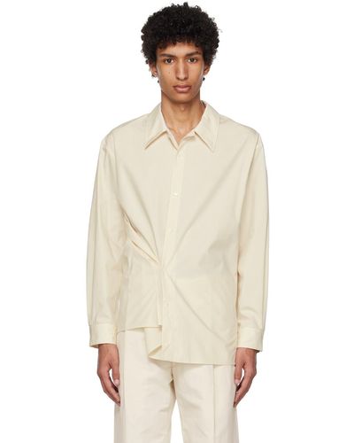 Lemaire Off-white Twisted Shirt - Multicolour