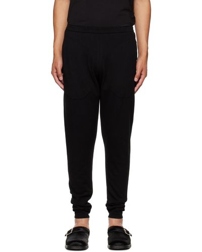 Label Under Construction Perforated Lounge Pants - Black