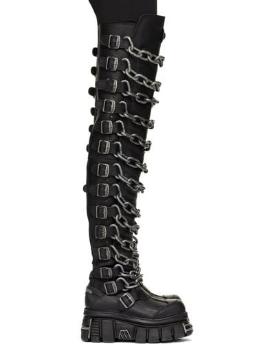 Vetements New Rock Edition Chain Link Boots - Black