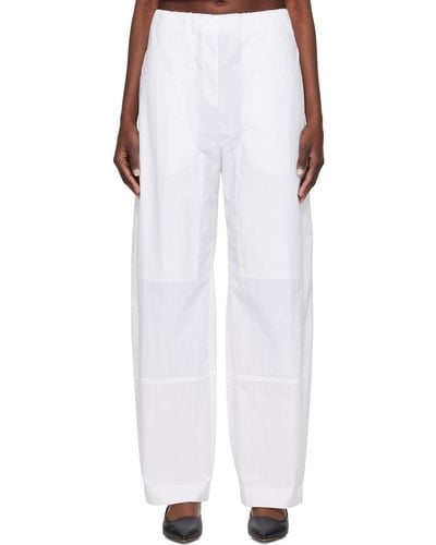 Paris Georgia Basics Ssense Exclusive Cocoon Trousers - White