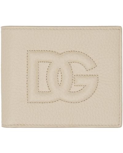 Dolce & Gabbana Logo Bifold Wallet - Natural