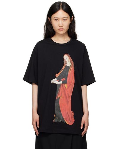Yohji Yamamoto Printed T-Shirt - Black