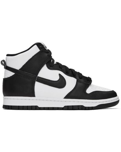 Nike Black & White Dunk Hi Retro Sneakers