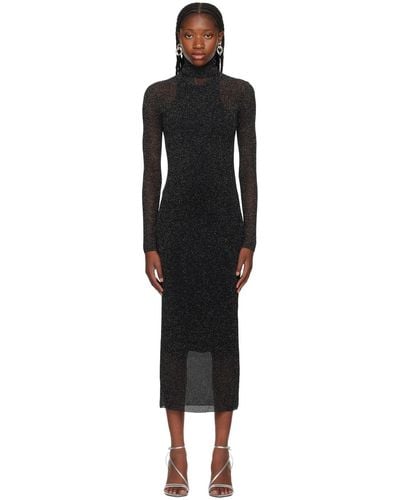 Isabel Marant Black Ilies Midi Dress