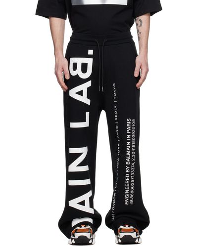 Balmain Pantalon de survêtement noir - main lab