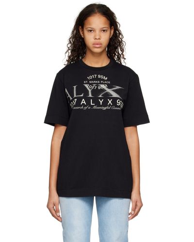 1017 ALYX 9SM Black Printed T-shirt