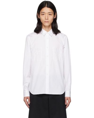 COMME DES GARÇON BLACK Comme Des Garçons Embroide Shirt - White