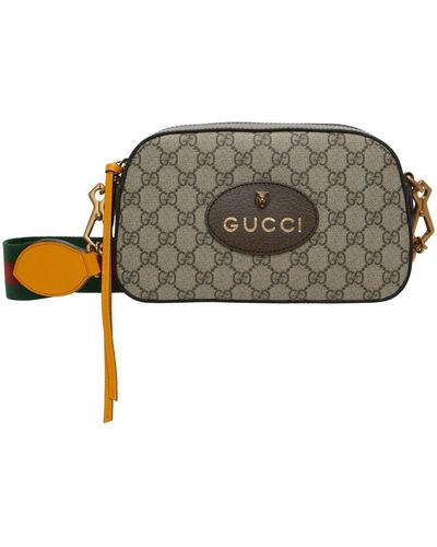 Gucci Beige Neo Vintage gg Supreme Messenger Bag - Multicolour