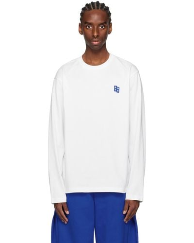 Adererror Significant Patch Long Sleeve T-Shirt - White