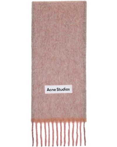 Acne Studios Wool Mohair Scarf - Pink