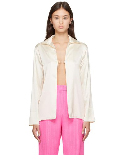 Jacquemus Off-white Le Papier 'la Chemise Notte' Shirt - Pink