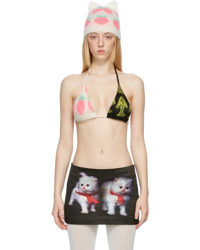 Ashley Williams Multicolour Cutie Knit Bikini Top