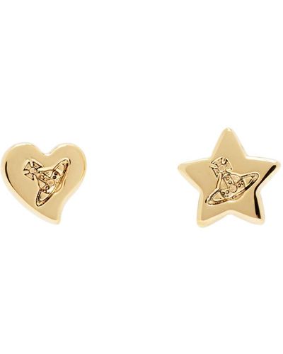 Vivienne Westwood Gold Priscilla Earrings - Black