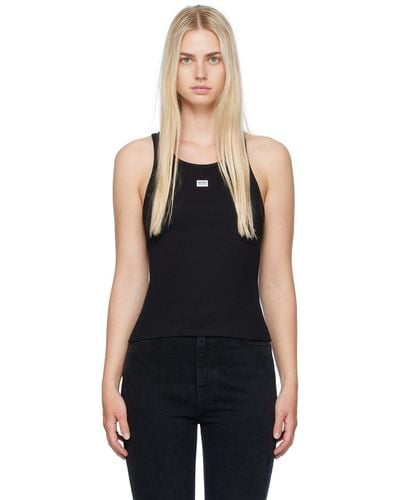 Moschino Jeans Patch Tank Top - Black