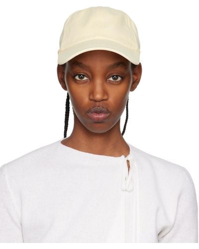 Totême Toteme Off-white Embroidered Cap