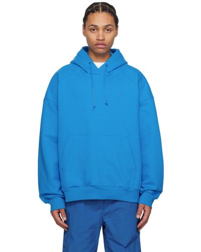 Juun.J Graphic Hoodie - Blue