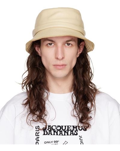 Jacquemus Beige 'le Bob Mentalo' Bucket Hat - Multicolor