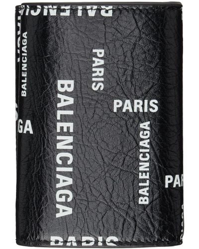 Balenciaga ロゴ 財布 - ブラック