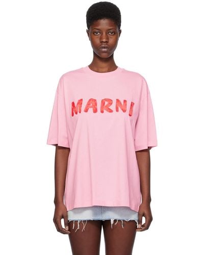 Marni プリントtシャツ - ピンク