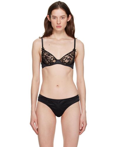 Fleur du Mal Soutien-gorge magnolia noir