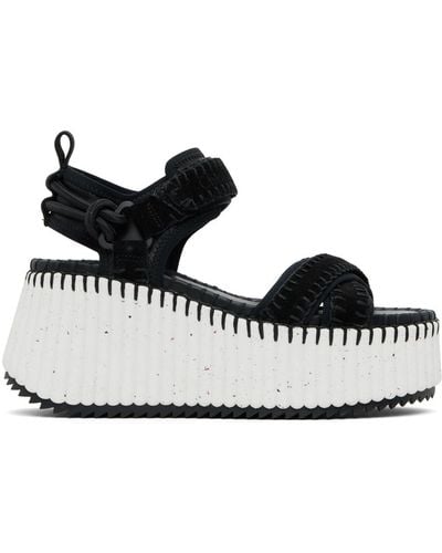 Chloé Nama Platform Sandals - Black