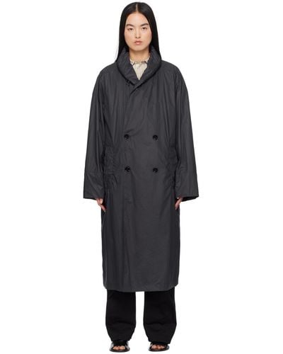 Lemaire Hooded Rain Coat - Black