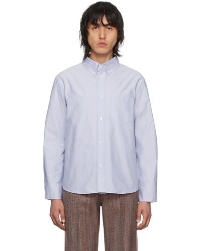 Marni ブルー ポケットシャツ - ホワイト