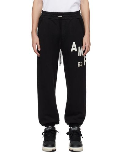 Amiri Appliqué Sweatpants - Black