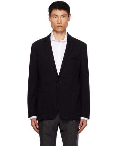 Ralph Lauren Purple Label Ralph Lauren Label Notched Lapel Blazer - Black