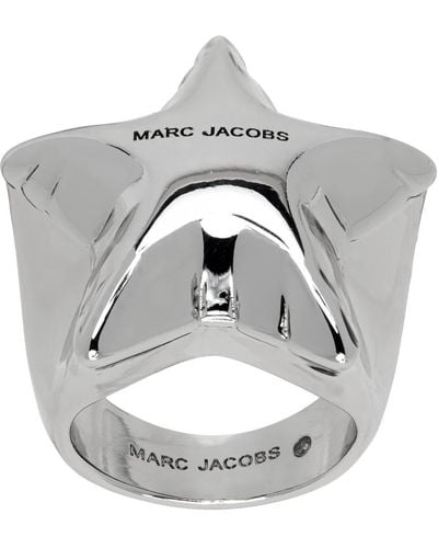 Marc Jacobs Silver 'the Balloon Signet' Ring - Metallic