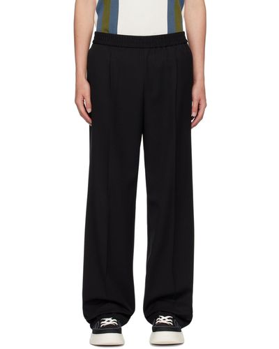 HUGO Elasticized Trousers - Black