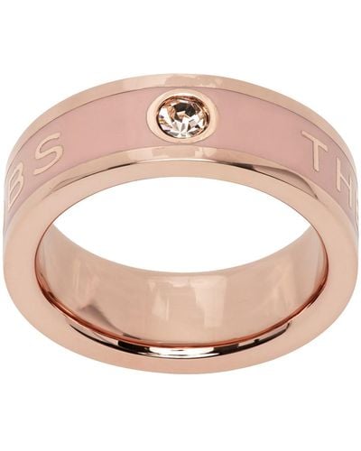 Marc Jacobs Rose Gold 'the Medallion' Ring - Pink