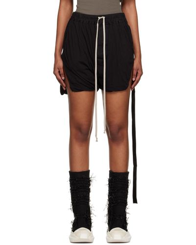 Rick Owens Black Phleg Shorts