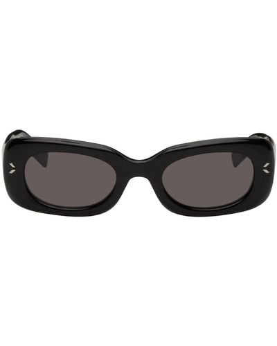 McQ Lunettes de soleil rectangulaires noires