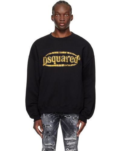 DSquared² Dsqua2 ロゴプリント スウェットシャツ - ブラック